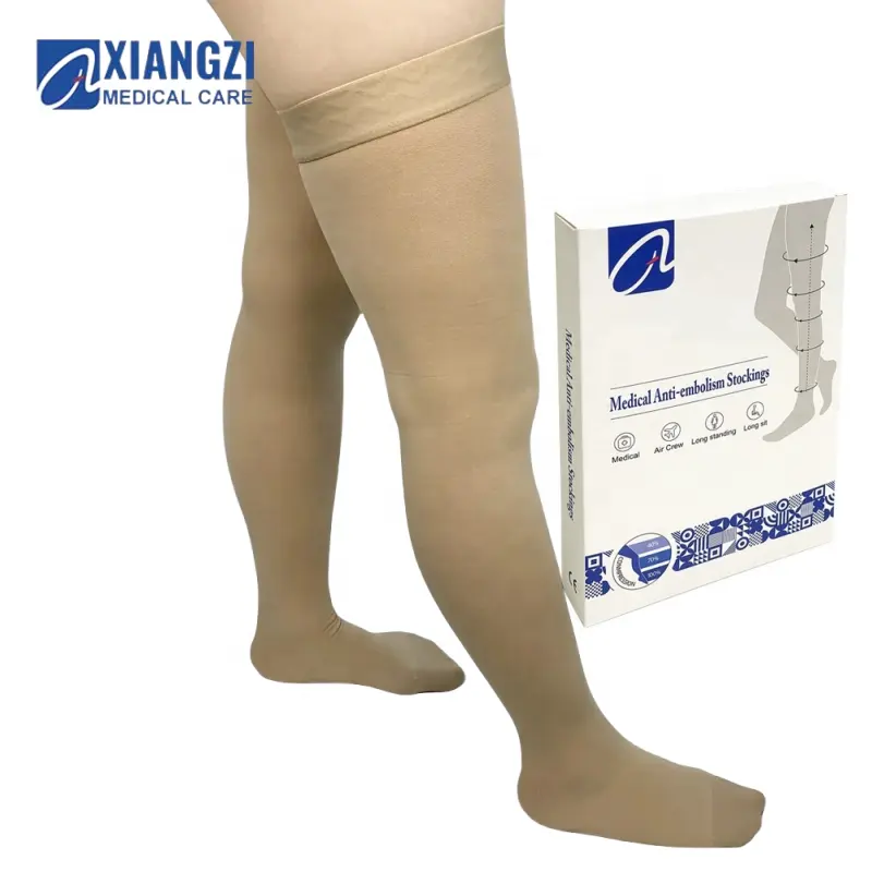 Xiangzi Usine médicale directe anti-embolie bas transparents 15-20 mmhg 20-30mmhg chaussettes de compression médicale médicale pour varic