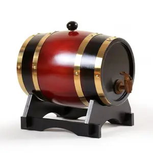 Barril de madera de pino, vino tinto, barril de roble de madera, barril de fermentación termostático de cerveza