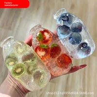 Bouteille de lait TPR, bouteille à lait flottante, boîte mystère souple en maltose, jouets en forme de fruits, jouets anti-stress, jouets de décompression en plastique souple, modèle T33 pour jeunes