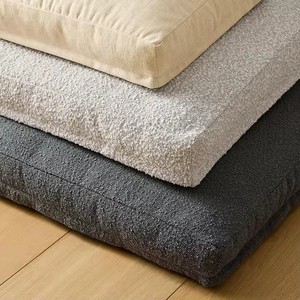 Custom Modern Luxury <b>Pet</b> Dog Bed <b>Pillow</b> Cushion Fashionable With Removable Washable Boucle Fabric For Cats Foam Material - Product Image 3