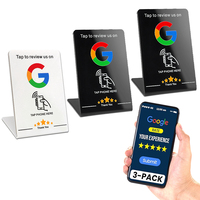 Support NFC Personnalisé pour Table, Plaque PVC Menu, Carte d'Avis Google, Médias Sociaux Instagram, et Code QR