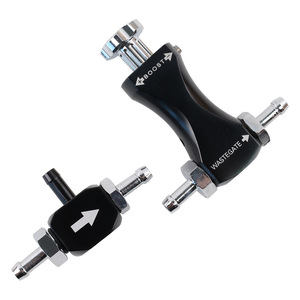 Contrôleur Turbo Manuel Universel en Alliage d'Aluminium Bleu 63mm avec Raccord en T pour Amélioration et Rétrofit Automobile - Product Image 4