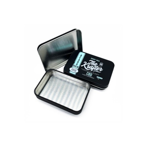 ODM OEM ready in stock wholesale factory small batch custom rectangular silver white black gold candy tin box
