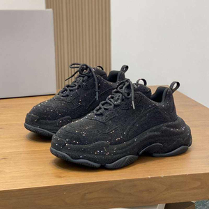 Chaussures décontractées de luxe en cuir véritable de haute qualité pour hommes et femmes, baskets plateforme, chaussures de sport - Product Image 3