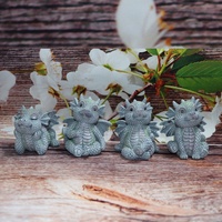 Nouveau produit mignon résine Dragon jardin décoration DRD21 créatif résine ornements adaptés à la décoration des prairies