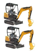 Mini-excavatrice compacte sur chenilles SN-18 durable, à rotation zéro, commande hydraulique pilotée, entretien facile, cadre robuste, haute qualité