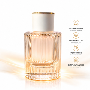 Flacon <span class=keywords><strong>de</strong></span> <span class=keywords><strong>parfum</strong></span> cylindrique transparent rechargeable <span class=keywords><strong>de</strong></span> luxe <span class=keywords><strong>de</strong></span> 55 ml avec bouchon, logo personnalisé - Product Image 1