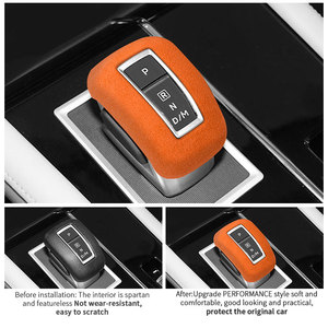 Para <span class=keywords><strong>Mitsubishi</strong></span> <span class=keywords><strong>Outlander</strong></span> 2023, Funda de Palanca de Cambios de Alcantara, Adhesivo Decorativo, Antiarañazos, Accesorios de Tuning Interior - Product Image 2