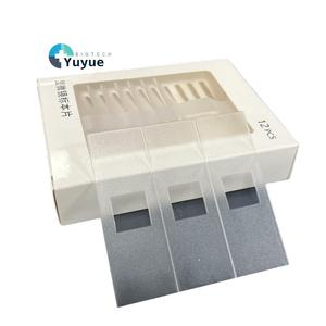 Lames de <span class=keywords><strong>microscope</strong></span> en plastique réutilisables incassables, haute transparence, 75x25x1mm, 12 pièces/boîte, fournitures de laboratoire et scolaires - Product Image 1