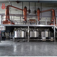 Cuivre Acier Inoxydable Vodka Gin Whisky Distillerie Équipement Cuivre Reflux Colonne Alcool Équipement