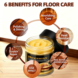 Cera Natural <span class=keywords><strong>de</strong></span> Abeja para Madera, Pulimento, Cera Lista para Usar, No Grasosa, Impermeable, Cuidado <span class=keywords><strong>de</strong></span> Pisos, <span class=keywords><strong>Muebles</strong></span> y Gabinetes - Product Image 6