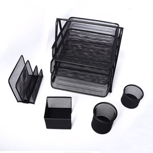 Foska Office durevole 5 pz Set supporto per archiviazione Desktop per l'organizzazione di penne a lettera matite pennarelli note e graffette - Product Image 1