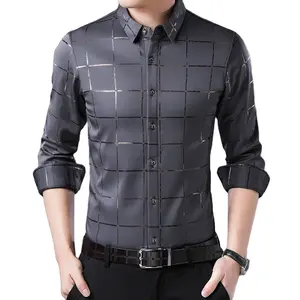 Hot sale long sleeve solid color dress shirts comfortable wear wholesale price strict QC quality shirts for men