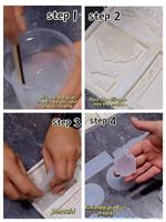 Resina de Silicona RTV2 de Alta Resistencia al Desgarro, Líquido para Hacer Moldes, Retardante de Llama, para Manualidades, Yeso, Jabón, Velas, Moldes de Concreto