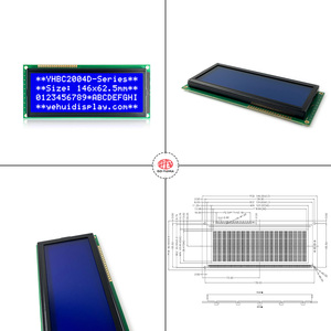 Tùy chỉnh chất lượng cao 20x4 mô-đun STN <span class=keywords><strong>LCD</strong></span> hiển thị mô-đun nhân vật lớn với 2004 đèn nền màu xanh - Product Image 2