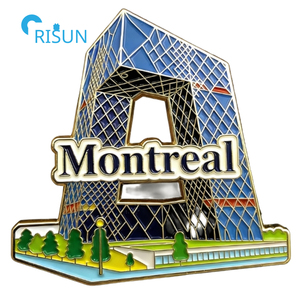 Cadeaux Souvenirs Personnalisés Canada Drapeau Canadien Montréal Aimant de Réfrigérateur Épingle de Revers Badge Broche Épingle Émaillée Personnalisée Montréal - Product Image 3