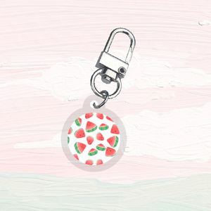 Custom New Korean Fashionable Cartoon Cute Double Transparent Acrylic Bead Chain Small Gift Accessories Pendant <b>Keychain</b> - Product Image 4