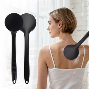 New Releases Long Handle Silicone Body Scrubber with Detachable <b>Brush</b> Heads Back Scrubber <b>Scrub</b> for Shower Bath <b>Brush</b> - Product Image 3
