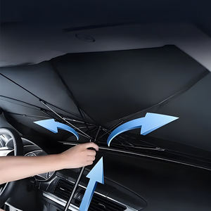 Parapluie d'été pour voiture Protecteur de pare-brise avant résistant aux UV Couverture pare-soleil personnalisé Potable Pliable Parapluie de voiture - Product Image 5