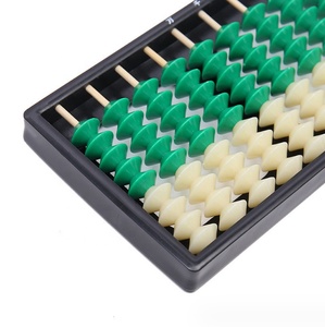 Tout nouveau jouet éducatif mathématique de calculatrice Soroban en plastique chinois <span class=keywords><strong>Abacus</strong></span> pour enfant 9 colonnes 9 perles - Product Image 2