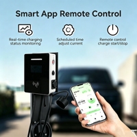 Estación de Carga Rápida AC de 22kW, Doble Conector Tipo 2, Alta Capacidad, para Estacionamiento Público, Profesional, para Vehículos Eléctricos
