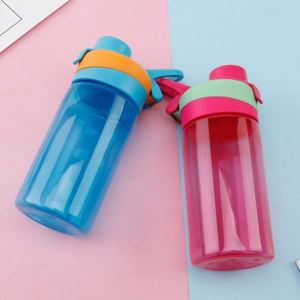 Bouteille en plastique transparente de 500 ml pour l'extérieur, avec logo personnalisé, bouchon poussoir, idéale pour les enfants - Vente en gros - Product Image 4