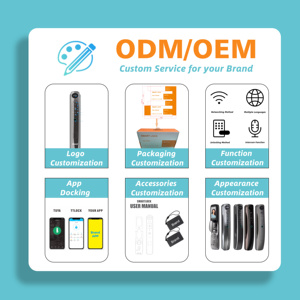 Glomarket tuya thông minh Wifi kỹ thuật số Cửa Khóa Mã RFID IC thẻ điện thoại thông minh App mở khóa sinh trắc học vân tay khóa thông minh - Product Image 6