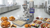 Machine automatique de formage et de remplissage pour kibbeh, kubba, pâtisseries fourrées, biscuits et gâteaux de lune
