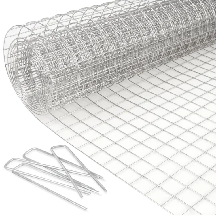 Pemasok manufaktur Oem jala kawat las besi tahan karat 2x2 10 meter jala kawat las yang berbeda