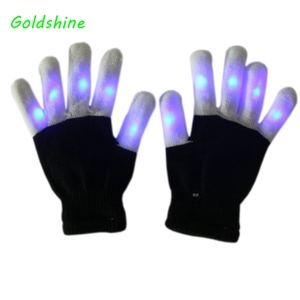 Đầy Màu Sắc Ánh Sáng Halloween Đầy Màu Sắc Long Lanh Cầu Vồng Glow Găng Tay <span class=keywords><strong>LED</strong></span> Nhấp Nháy Ma Thuật Găng Tay Ánh Sáng-up Đồ Chơi - Product Image 2
