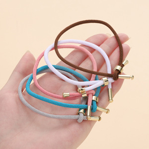 Cuerda de mano de Milán ajustable de 3mm, pulsera de cobre DIY, forma de mariposa con cuentas Unisex con diamante, estilo bohemio, cuerda roja, venta al por mayor - Product Image 3