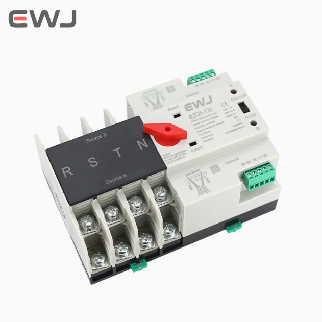 Dual Power Source 3 Phase 3 Pole Automatic Transfer Switch 63A AC 230V/400V Generator ATS Switch CE/CCC Certified <50ms 20kA
