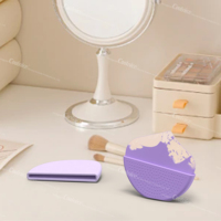 Masque de maquillage en silicone souple multifonctionnel de haute qualité Application lisse fond de teint liquide pinceau cosmétique pour les femmes