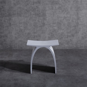 Panca da Bagno di Design Moderno in Pietra Artificiale Sgabello da Doccia per Vasca e Doccia Accessorio Essenziale per la Sala da Bagno - Product Image 3