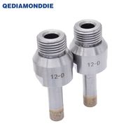 Foret diamanté à tige filetée de 4 mm à 165 mm de diamètre, forets diamantés pour machine de perçage automatique du verre CNC