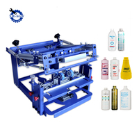 Machine de sérigraphie manuelle bon marché de gobelets cylindriques en verre en papier pour gobelets en plastique