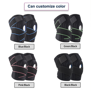Professionele Kniebrace Met Veren En Siliconen Pad Kniebeschermers Fitness Kniebrace Onder Druk - Product Image 4