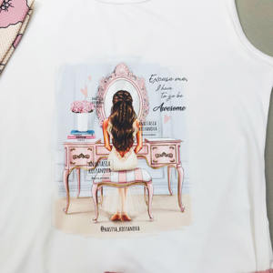 2023 estate bambini piccoli tre pezzi ragazze in stile africano vestiti carini Design unico set di abbigliamento per ragazze di fiori con cintura - Product Image 4