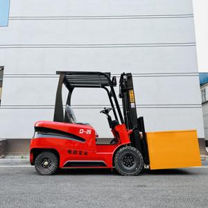Chariot élévateur électrique avec fourches à déplacement latéral, alimenté par batterie, équipement de manutention de matériaux et de levage de palettes pour entrepôt - Product Image 4