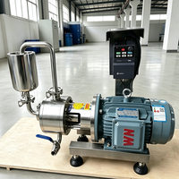 Pompa Emulsifikasi Kecepatan Variabel Laboratorium Benchtop, Homogenizer Inline untuk Laboratorium R&D
