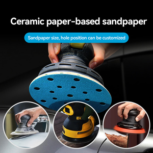 Papier abrasif céramique bleu Scorpion Star RTS65 6 pouces 150 mm 49 trous Grains 40-800 Prise en charge OEM/OBM personnalisée Peinture <span class=keywords><strong>de</strong></span> carrosserie automobile - Product Image 5