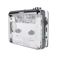Lecteur de cassette audio portable converti en MP3 avec logiciel d'édition, enroulement automatique, inclut un lecteur de cassettes portable en plastique