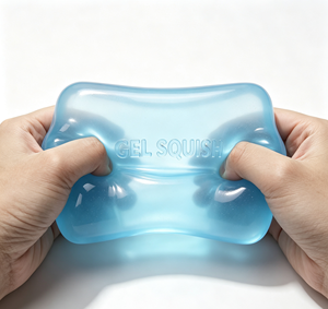 Jouet anti-stress souple et moelleux en sucre de malt transparent personnalisé à remontée lente pour cadeaux de fête - Product Image 1