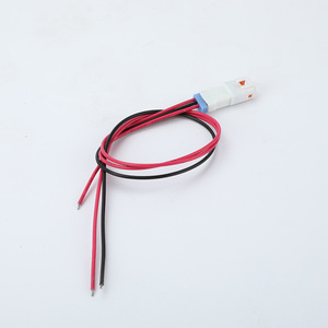 Kabel Harness 2-Core Merah Hitam Kustom dengan Konektor Plastik Tahan Air Putih Oranye untuk Sambungan Daya Peralatan Rumah Tangga - Product Image 1