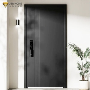 <span class=keywords><strong>Porte</strong></span> <span class=keywords><strong>d</strong></span>'<span class=keywords><strong>entrée</strong></span> extérieure en acier, <span class=keywords><strong>porte</strong></span> en fer forgé moderne, design simple, portes <span class=keywords><strong>d</strong></span>'<span class=keywords><strong>entrée</strong></span> de sécurité en métal de haute qualité - Product Image 2
