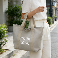 Sac fourre-tout en toile personnalisable avec impression, durable, lavable, poignées confortables, sac de shopping pour souvenirs de vacances
