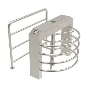 Security Access Control Full Height Turnstile Swing Gate Double Lane Square Full Half Height Turnstiles