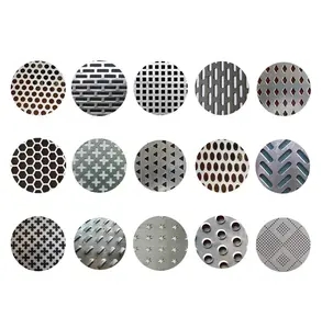 Building facade perforated metal sheet of wall mesh and light grating perforated aluminum sheet