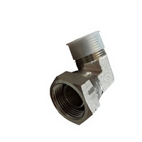 Adaptateur de tuyau hydraulique droit en acier inoxydable et acier au carbone haute résistance à l'usure