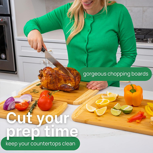 Vente en gros Ensemble de <span class=keywords><strong>planche</strong></span> à découper en bambou biologique personnalisé Derniers ustensiles de cuisine <span class=keywords><strong>avec</strong></span> réservoir de jus pour usage domestique - Product Image 6
